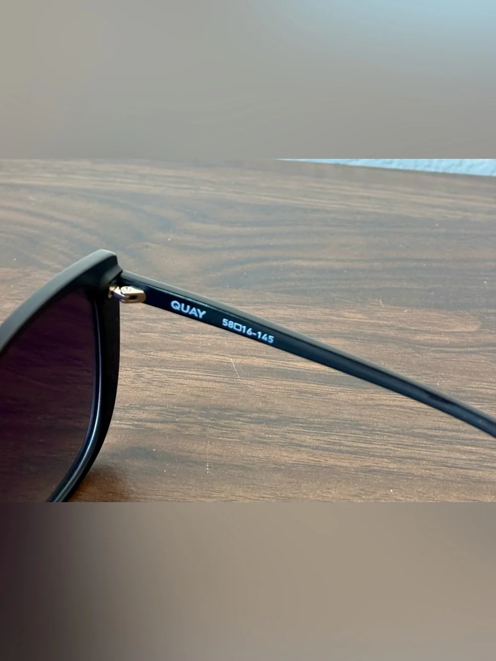 Quay Australia Black Cat Eye Sunglasses